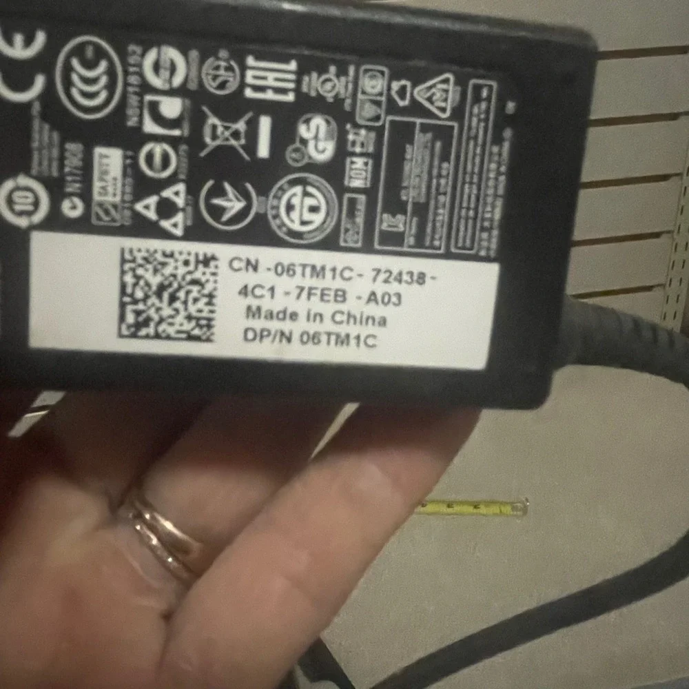 Dell 65W AC Adapter Laptop Charger PA-12 Family 19.5V 3.34A LA65NS2-01‎ 06TM1C
